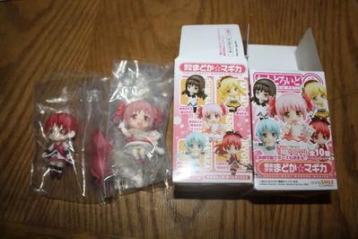 Madoka Magica - Nendoroid Petit Figures - Madoka and Kyouko
Madoka Magica Nendoroid Petit Figures, Madoka and Kyouko; got them at AX2012. Had to open the boxes since what you get inside is random.
Keywords: AX2012