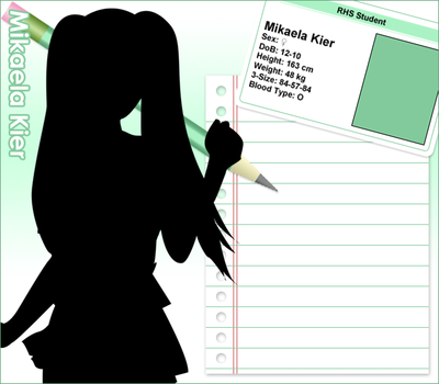 Profile - Mikaela
Rough template on Mikaela's character profile
Keywords: mikaela