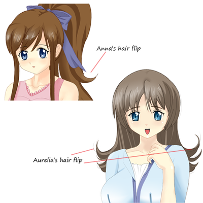 Anna and Aurelia's hair flip
Anna and Aurelia's hair flip.

